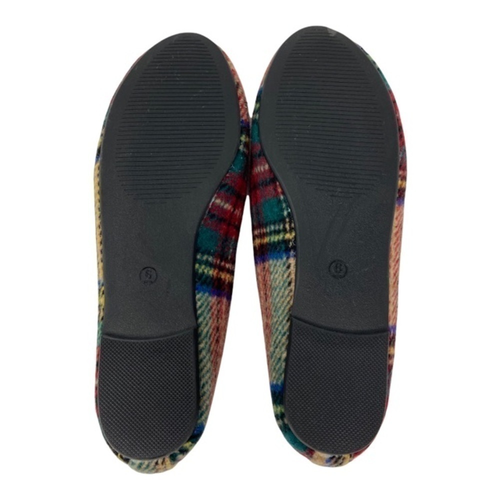 Marley Lilly Monogrammed Plaid Loafers Flats Women's Shoes Size 6 - Picture 9 of 9